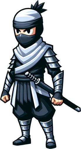 忍者鰯.
Single Game Texture. In-Game asset. 2d. Blank background. High contrast. No shadows.