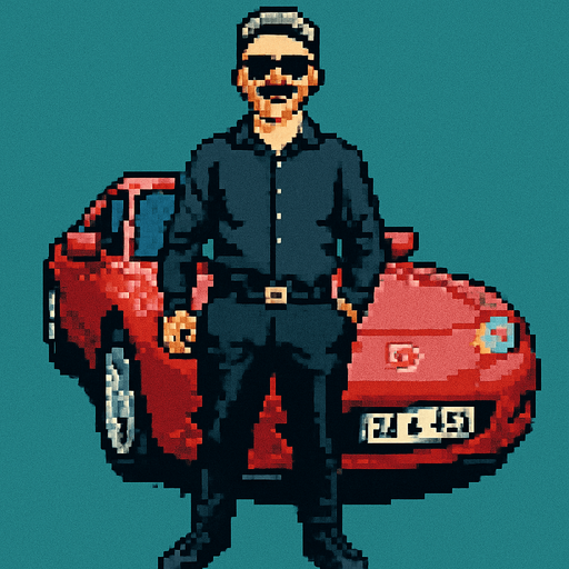 retro pixel style