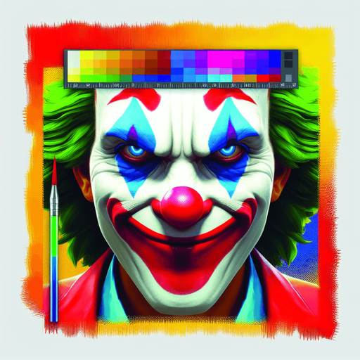 clown face.
Single Game Texture.  In-Game asset.  2d.  Blank background.  High contrast.  No shadows