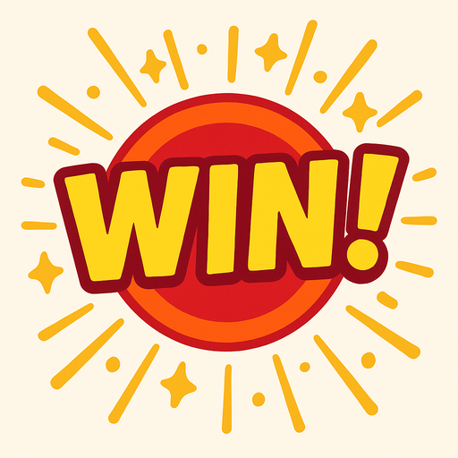 A win effect that will be over a round button and that will triger for some seconds after a win happens, scaling in x and y as an effect..
In-Game asset.  2d.  High contrast.  No shadows