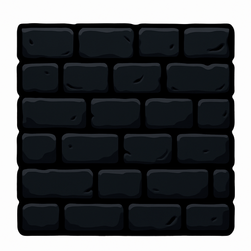 black wall.
In-Game asset.  2d.  High contrast.  No shadows