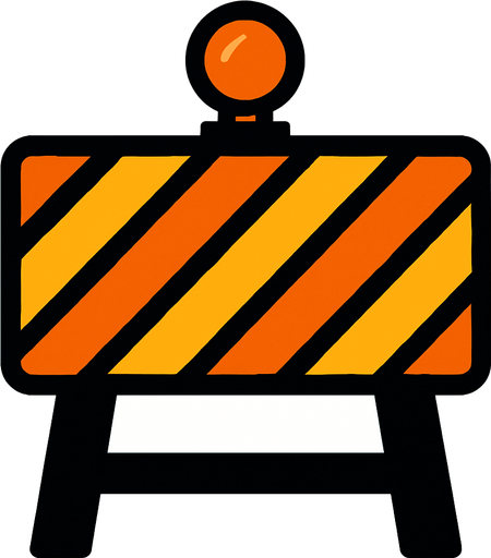 bariyer.
In-Game asset.  2d.  High contrast.  No shadows