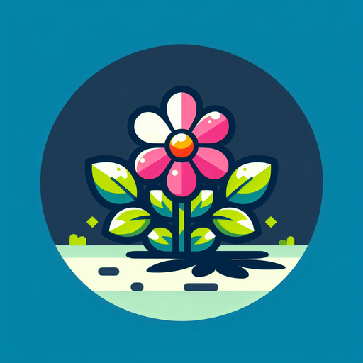 little flower.
Single Game Texture. In-Game asset. 2d. Blank background. High contrast. No shadows.