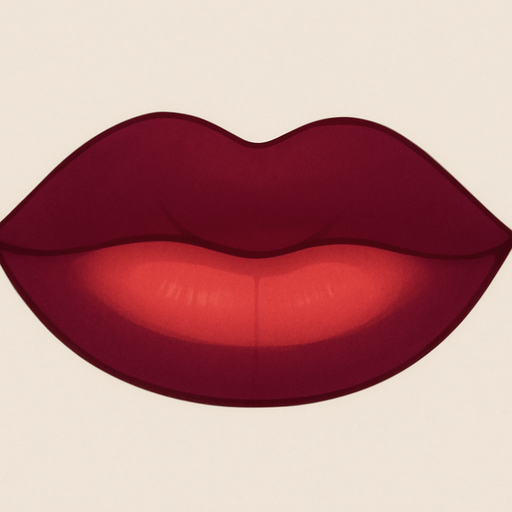 This mouth closed with lips