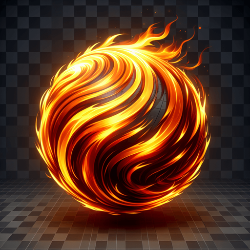 ball of fire moving up at very high speed.
Single Game Texture. In-Game asset. 2d. Blank background. High contrast. No shadows.
