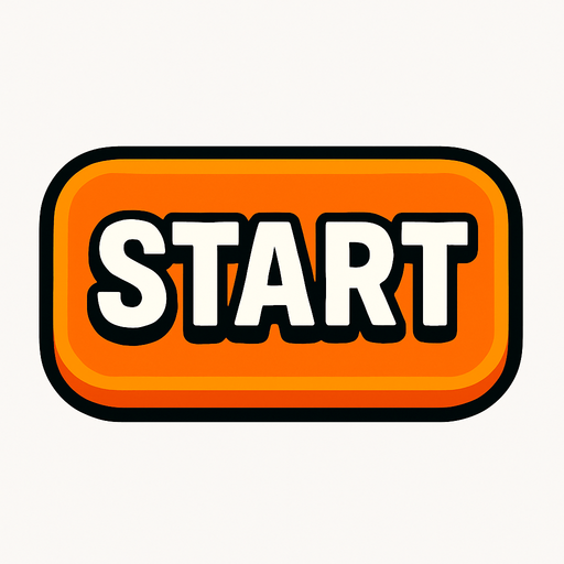 Start button.
In-Game asset.  2d.  High contrast.  No shadows