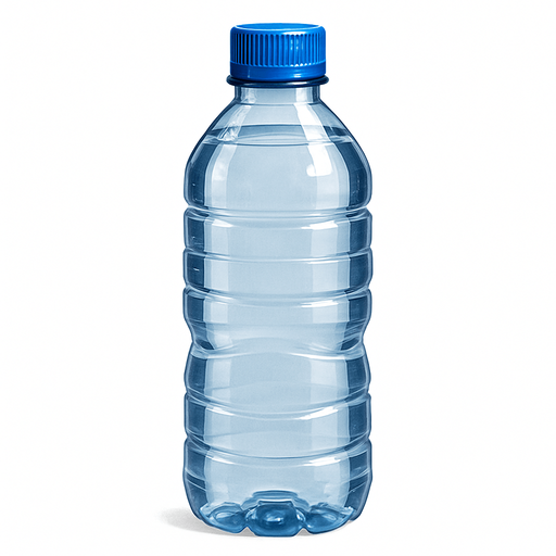 Su şişesi - Gerçekçi - Yazısız.
In-Game asset.  2d.  High contrast.  No shadows