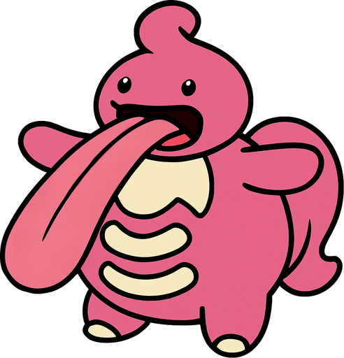 Lickilicky.
In-Game asset.  2d.  High contrast.  No shadows