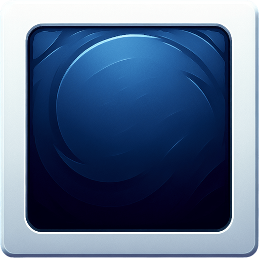 navy blue square. very thin white border..
Single Game Texture. In-Game asset. 2d. Blank background. High contrast. No shadows.