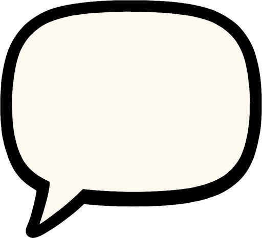 speechbubble.
In-Game asset.  2d.  High contrast.  No shadows