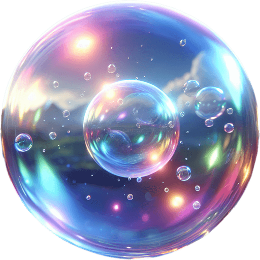 A bubble.
Single Game Texture.  In-Game asset.  No shadows