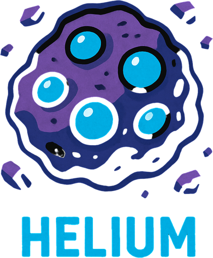 asteroid helium.
In-Game asset.  2d.  High contrast.  No shadows