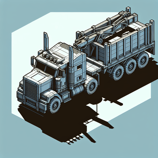 create a truck.
Single Game Texture.  In-Game asset.  2d.  Blank background.  High contrast.  No shadows
