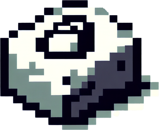 penguin RIP stone. pixelated. 8 bit. Single Game Texture. In-Game asset. 2d. Blank background. High contrast. No shadows.