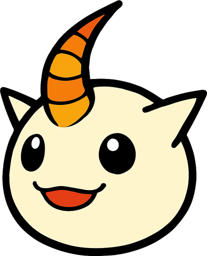 Tsunomon.
In-Game asset.  2d.  High contrast.  No shadows