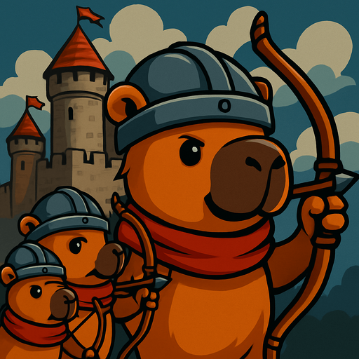 Los capybaras estan listo para defender el castillo.