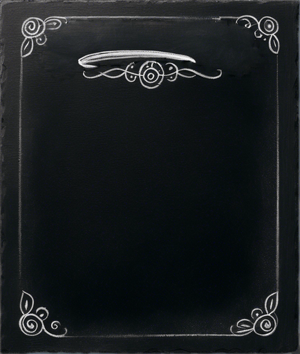 "ROOKIE BREW" properly handwritten in chalk