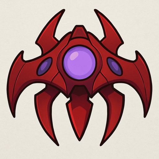 enemy space shape.
In-Game asset.  2d.  No shadows