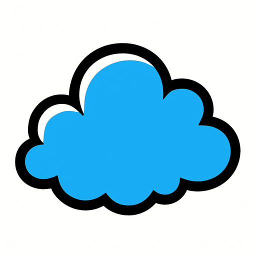 1 cloud with no backgorund.
In-Game asset.  2d.  High contrast.  No shadows