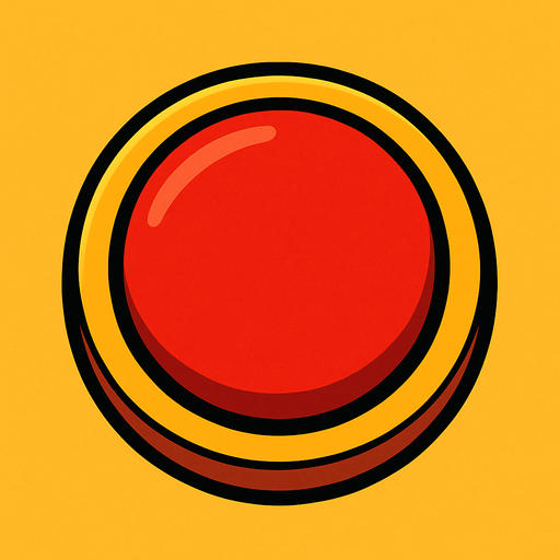 pressable round button.
In-Game asset.  2d.  High contrast.  No shadows