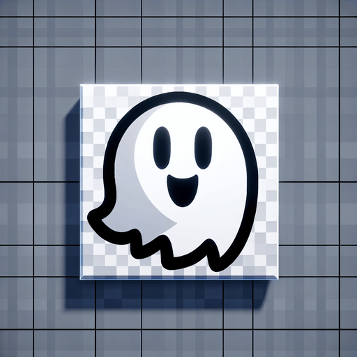 A ghost in cartoon style.
Single Game Texture. In-Game asset. 2d. Blank background. High contrast. No shadows.