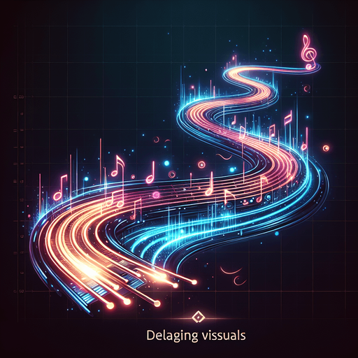 Design: A dynamic, glowing path that scrolls forward.

Style Options:

Cyberpunk neon rails

Floating musical staff lines

A galaxy wave track.
Single Game Texture.  In-Game asset.  2d.  Blank background.  High contrast.  No shadows