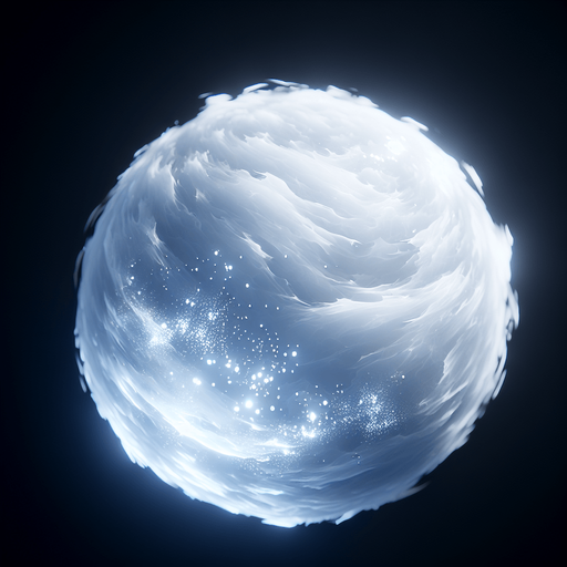 Ice spheres , Light, Blur, Imagination object, white..
Single Game Texture. In-Game asset. 2d. Blank background. High contrast. No shadows.