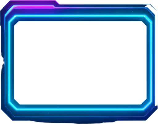 Neon cyberpunk tab selected empty blank hologram glowing 3d flat