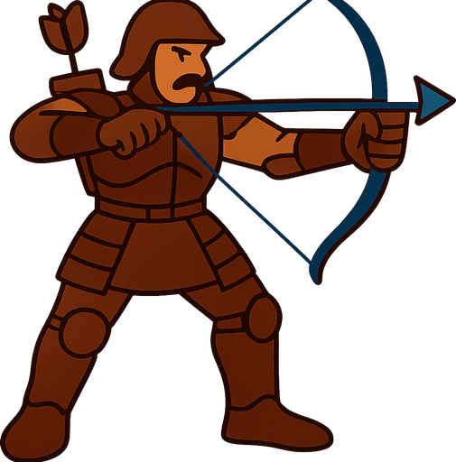 karakter elinde tuttuğu yayı mavi yap