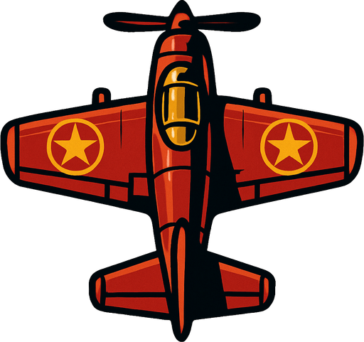 Enemy Plane.
In-Game asset.  2d.  High contrast.  No shadows