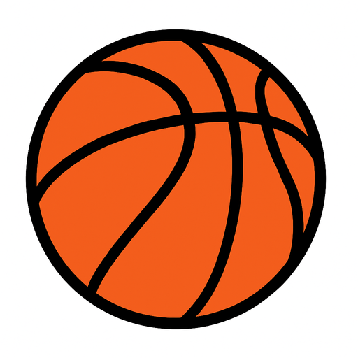 BASKETBALL.
In-Game asset.  2d.  High contrast.  No shadows