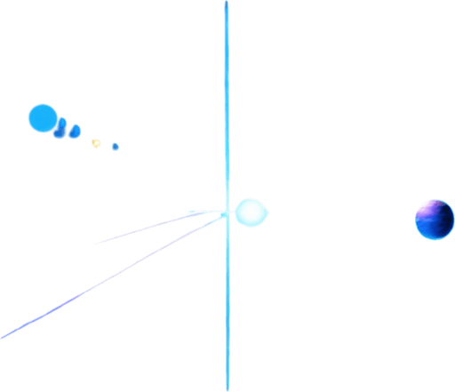 blue space laser shot. No background. Transparent background. Blank background. No shadows. 2d. In-Game asset. flat