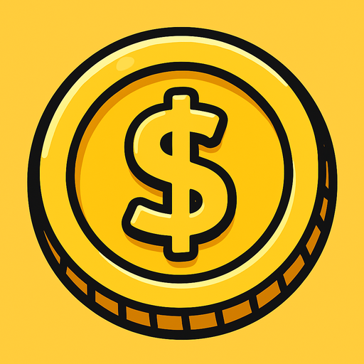 Coin.
In-Game asset.  2d.  High contrast.  No shadows