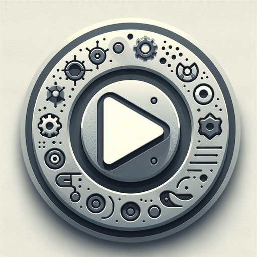 a large round playbutton
Single Game Texture. In-Game asset. 2d. Blank background. High contrast. No shadows.