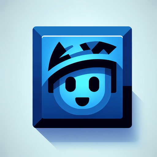 Perfectly square bright cobalt blue necromant head with cute happy face. Cartoon style. spooky art style. Simple vector style. No Shadows Single Game Texture. In-Game asset. 2d. Blank background. High contrast. No shadows.