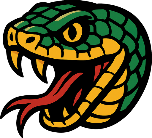 snake head.
In-Game asset.  2d.  High contrast.  No shadows