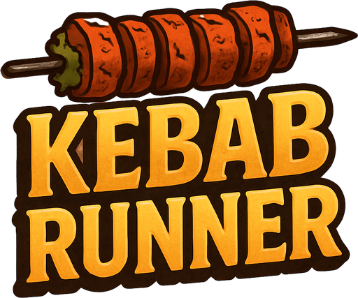 "Kebab Runner" yaz ama 1 şiş kebab yazının üstünde duracak olacak yani oyunun