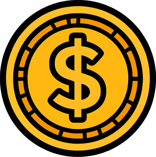 Coin.
In-Game asset.  2d.  High contrast.  No shadows