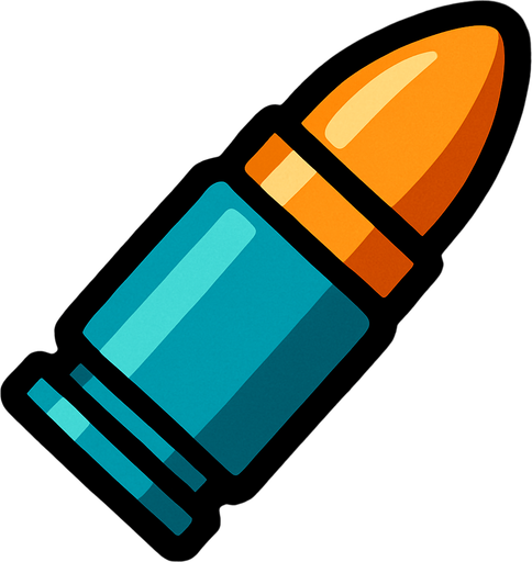 Mermi.
In-Game asset.  2d.  High contrast.  No shadows