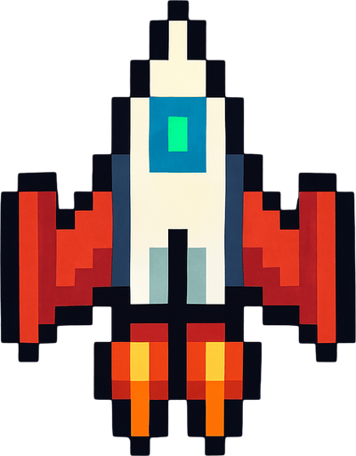 8 bit space ship