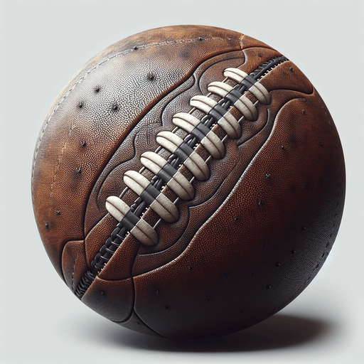 Football.
Single Game Texture. In-Game asset. 2d. Blank background. High contrast. No shadows.