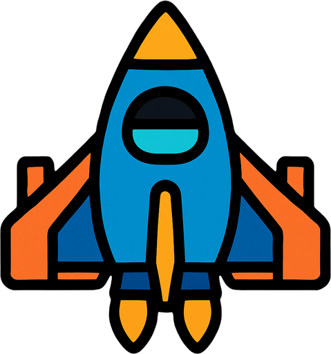 uzay gemisi.
In-Game asset.  2d.  High contrast.  No shadows