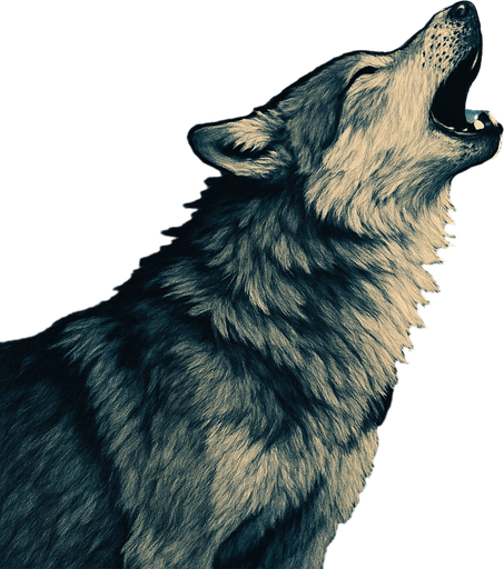 Aullidos del bosque, algo realista.
In-Game asset.  2d.  High contrast.  No shadows
