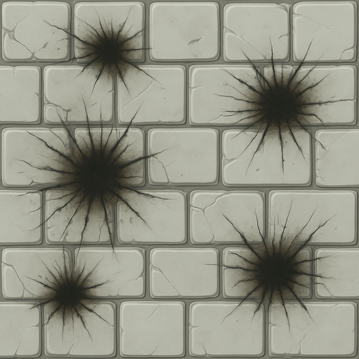 Agrega manchas de explosiones.