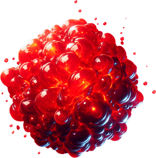 uma particula vermelha brilhante, fundo png.
Single Game Texture. In-Game asset. 3d. Blank background. High contrast. No shadows.