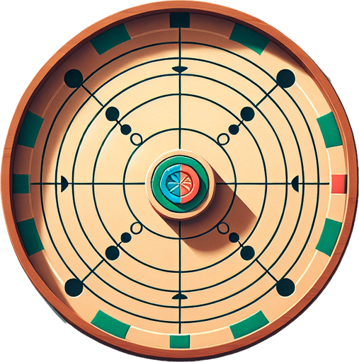 I’m creating a 2D Carrom game and need a high-quality top-down Carrom board asset. Please generate.
Single Game Texture.  In-Game asset.  2d.  Blank background.  High contrast.  No shadows