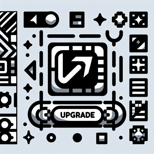 upgrade button.
Single Game Texture. In-Game asset. 2d. Blank background. High contrast. No shadows.