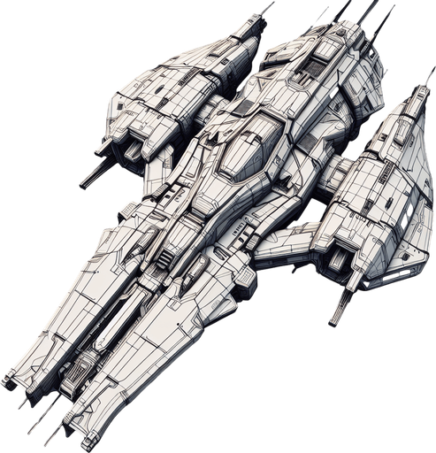 player ship.
Single Game Texture.  In-Game asset.  2d.  Blank background.  High contrast.  No shadows