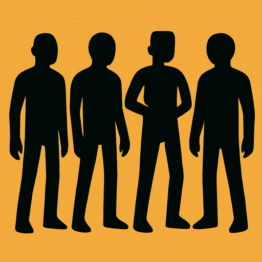 siyah adamlar.
In-Game asset.  2d.  High contrast.  No shadows