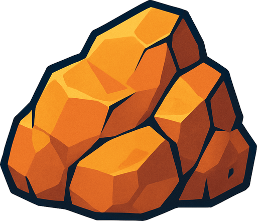 Rock.
In-Game asset.  2d.  High contrast.  No shadows